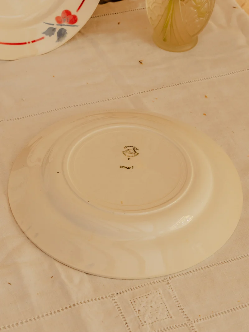 Antoinette, le lot de 4 assiettes en faïence N°345