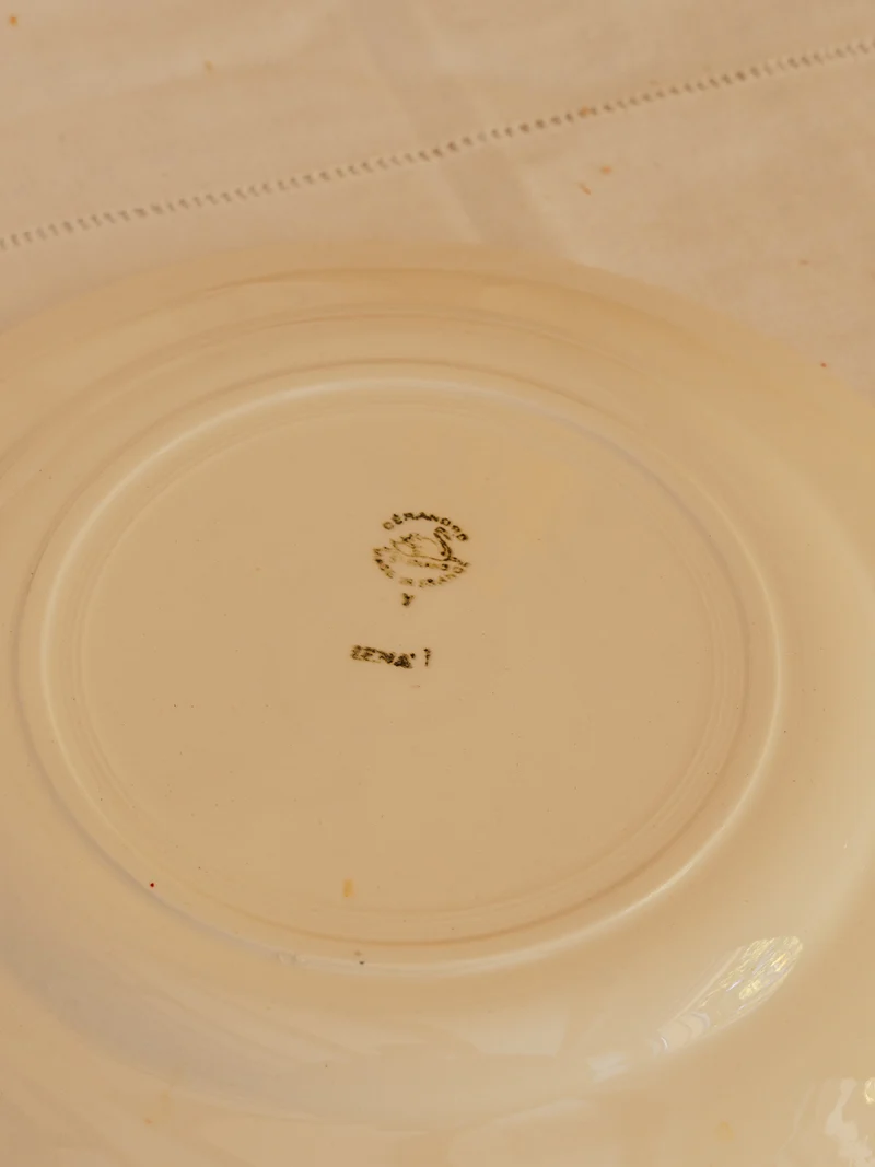 Antoinette, le lot de 4 assiettes en faïence N°345