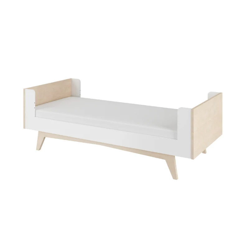 Lit évolutif 70x140 et commode 3 tiroirs Bellamy So Sixty Blanc et bois