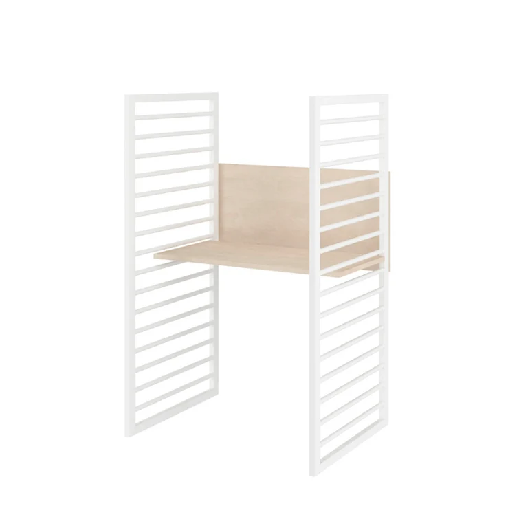 Lit évolutif 70x140 et commode 3 tiroirs Bellamy So Sixty Blanc et bois