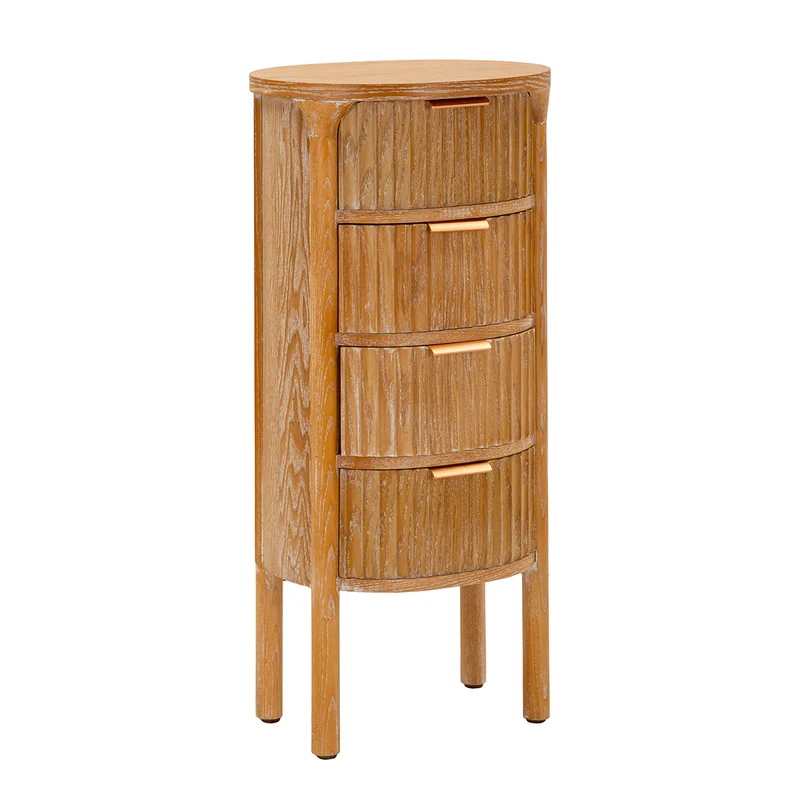 Chiffonnier haut 4 tiroirs Ernesto Bois de sapin