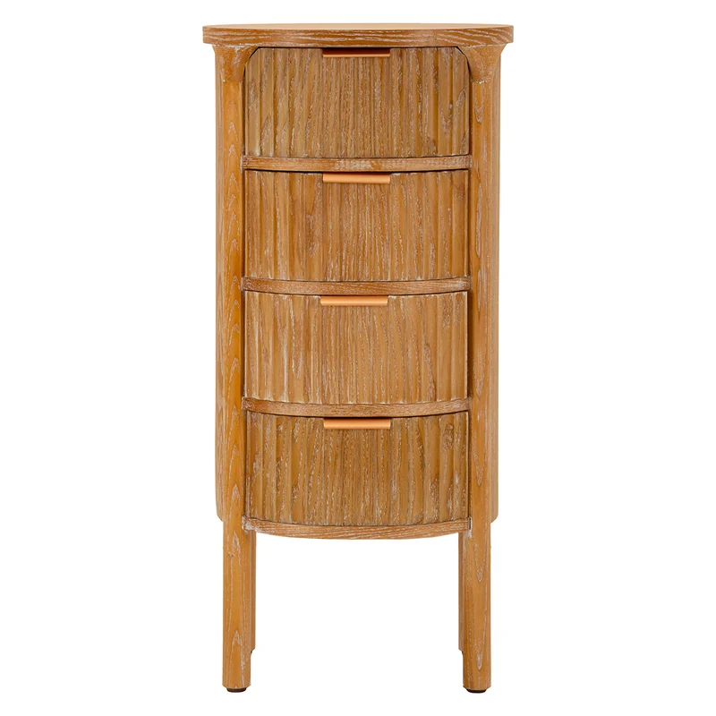 Chiffonnier haut 4 tiroirs Ernesto Bois de sapin