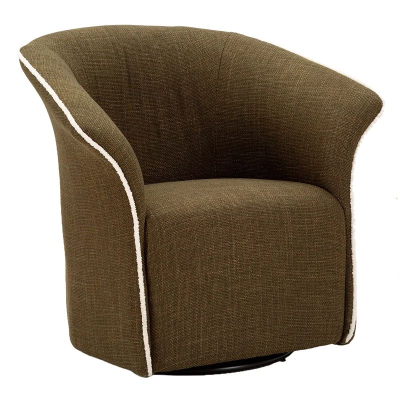 Fauteuil pivotant Sienne Kaki