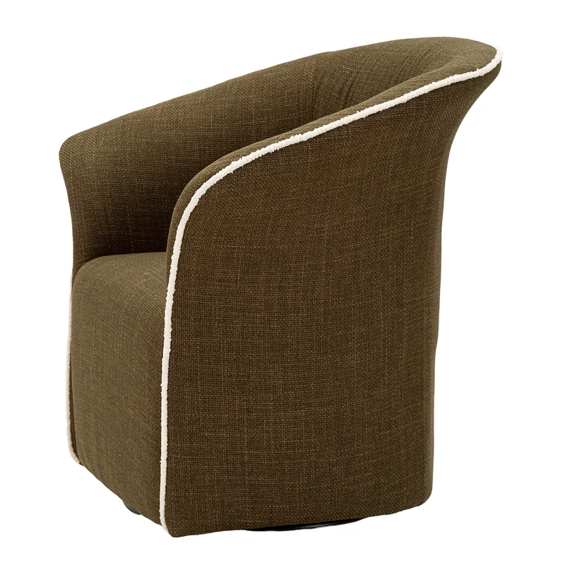 Fauteuil pivotant Sienne Kaki