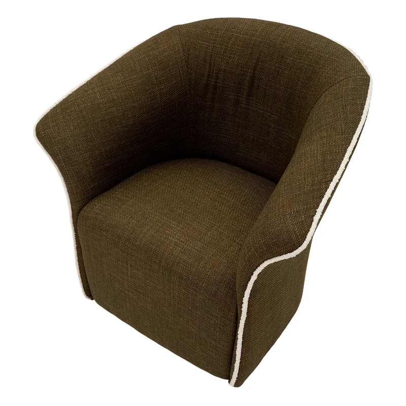 Fauteuil pivotant Sienne Kaki