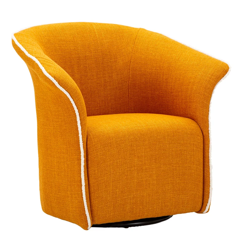 Fauteuil pivotant Sienne Jaune moutard