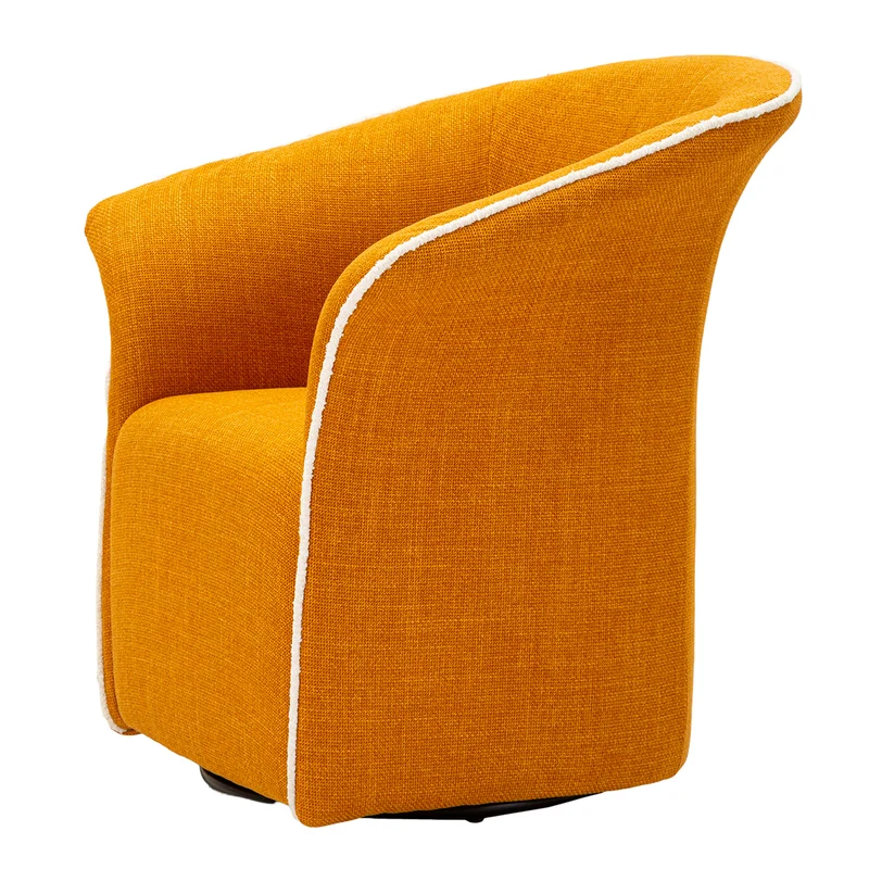 Fauteuil pivotant Sienne Jaune moutard