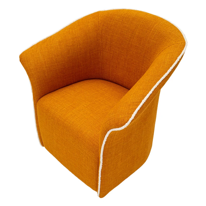 Fauteuil pivotant Sienne Jaune moutard