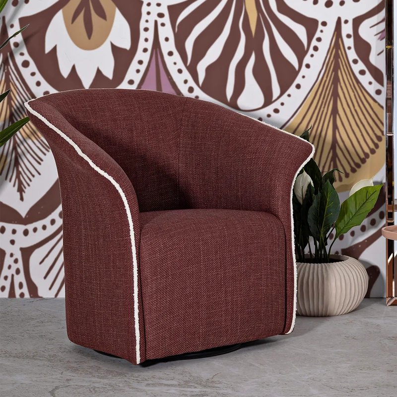 Fauteuil pivotant Sienne Bordeaux