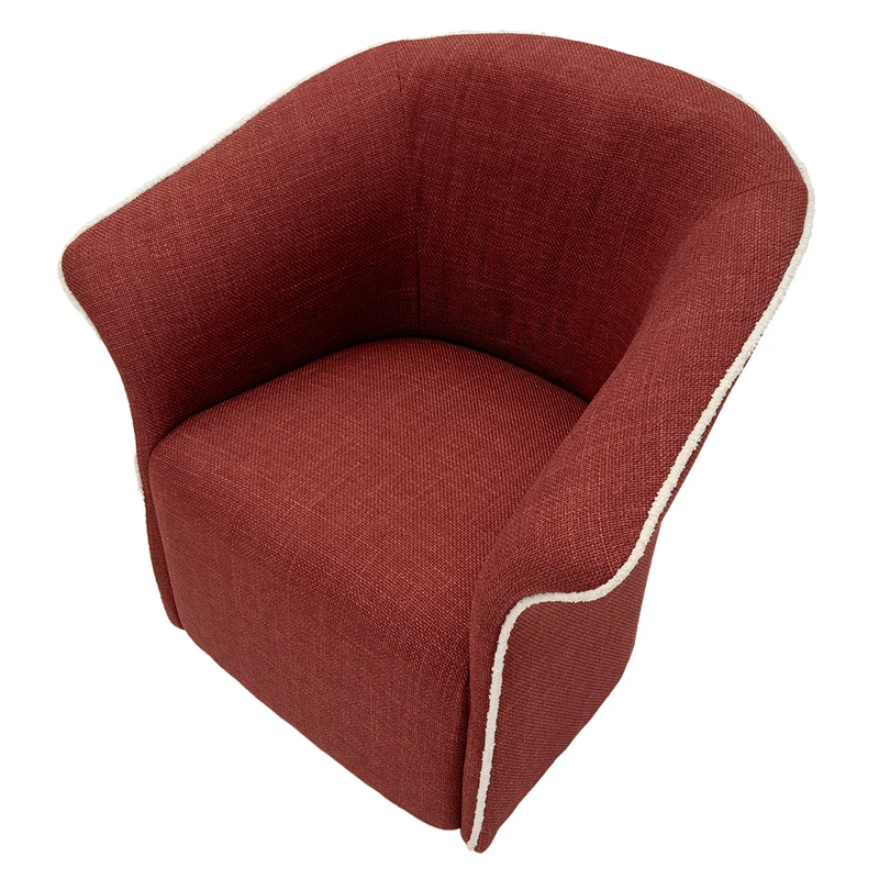 Fauteuil pivotant Sienne Bordeaux