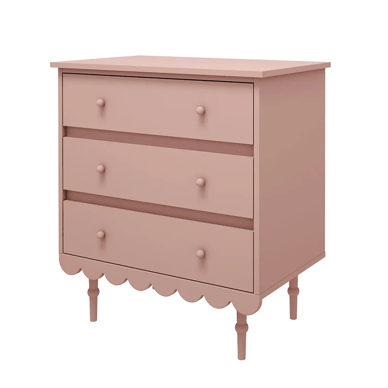 Commode 3 tiroirs Wood Luck Babushka Rose