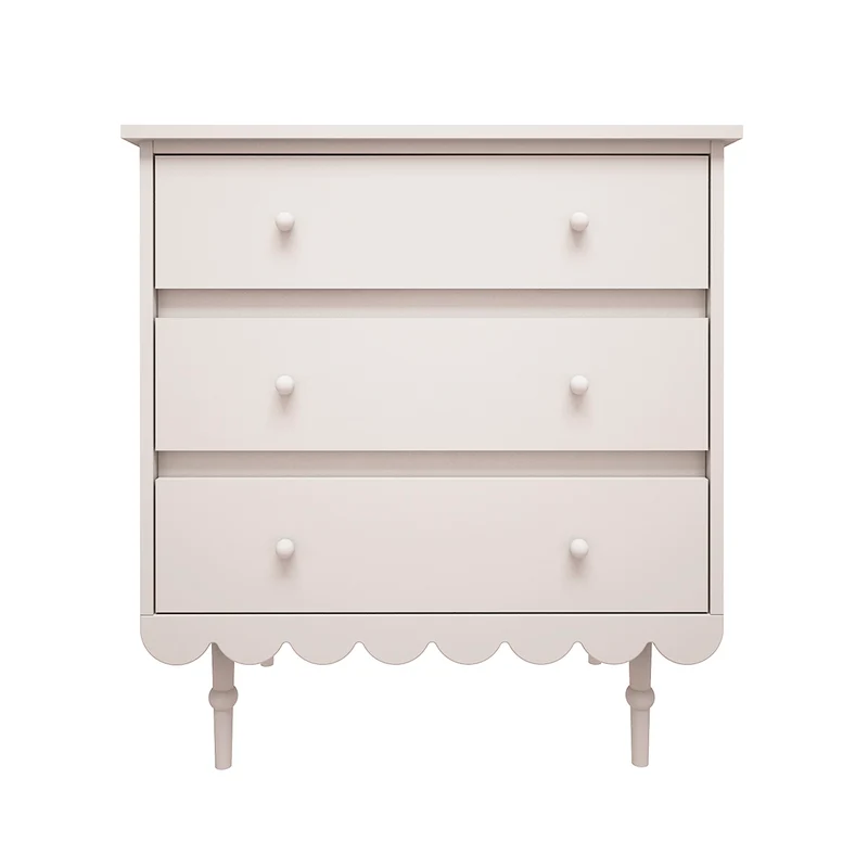 Commode 3 tiroirs Wood Luck Babushka Blanc