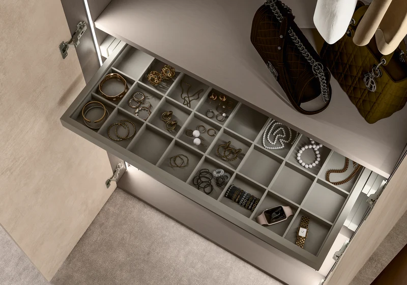 Armoire 5 portes design italien effet pierre - Dune