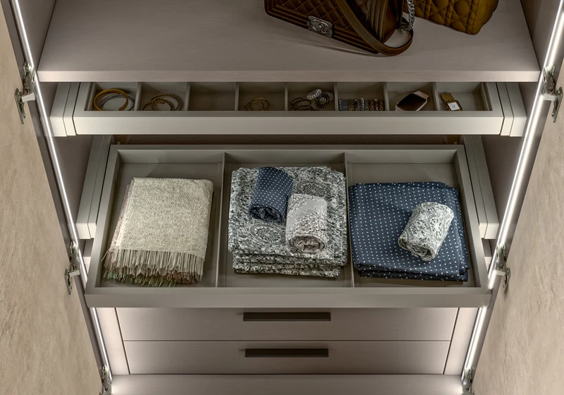 Armoire 5 portes design italien effet pierre - Dune