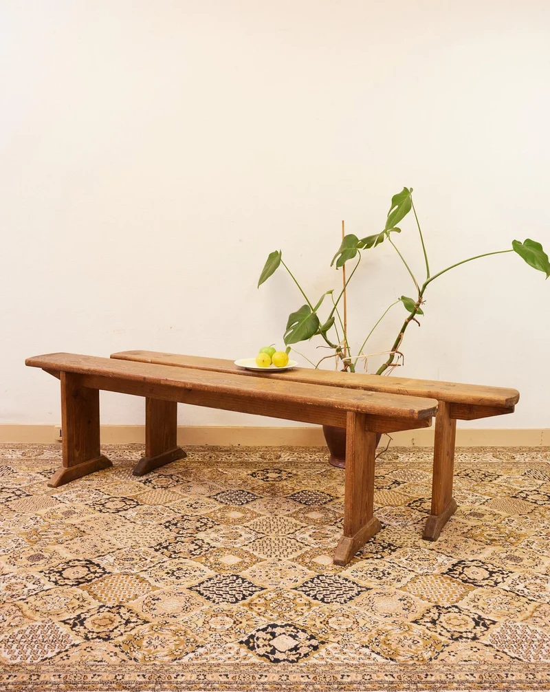 Antoine, la paire de bancs en bois N°510