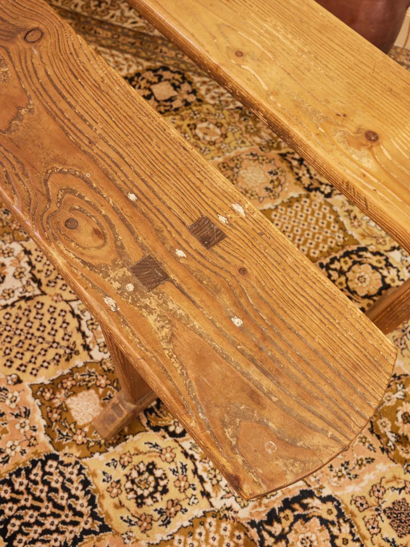 Antoine, la paire de bancs en bois N°510