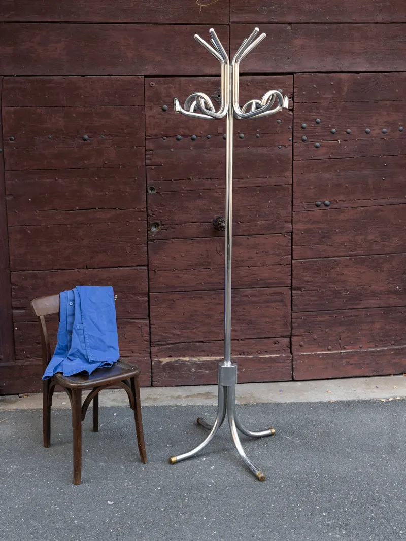 Max, le porte-manteau vintage 70's en métal chromé N°471