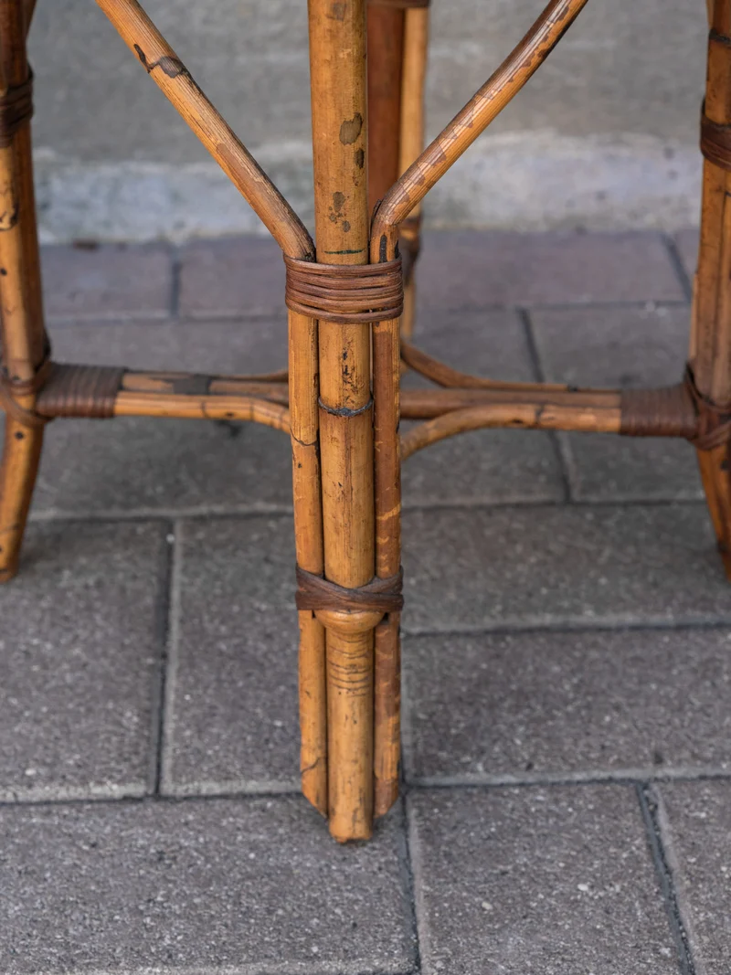 Regis, le tabouret en rotin N°1546