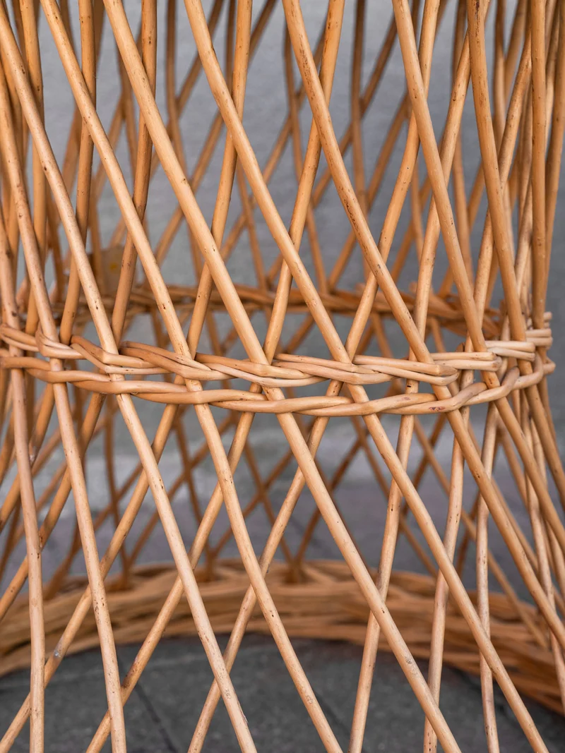 Francine, la table d'appoint ronde en rotin N°1545