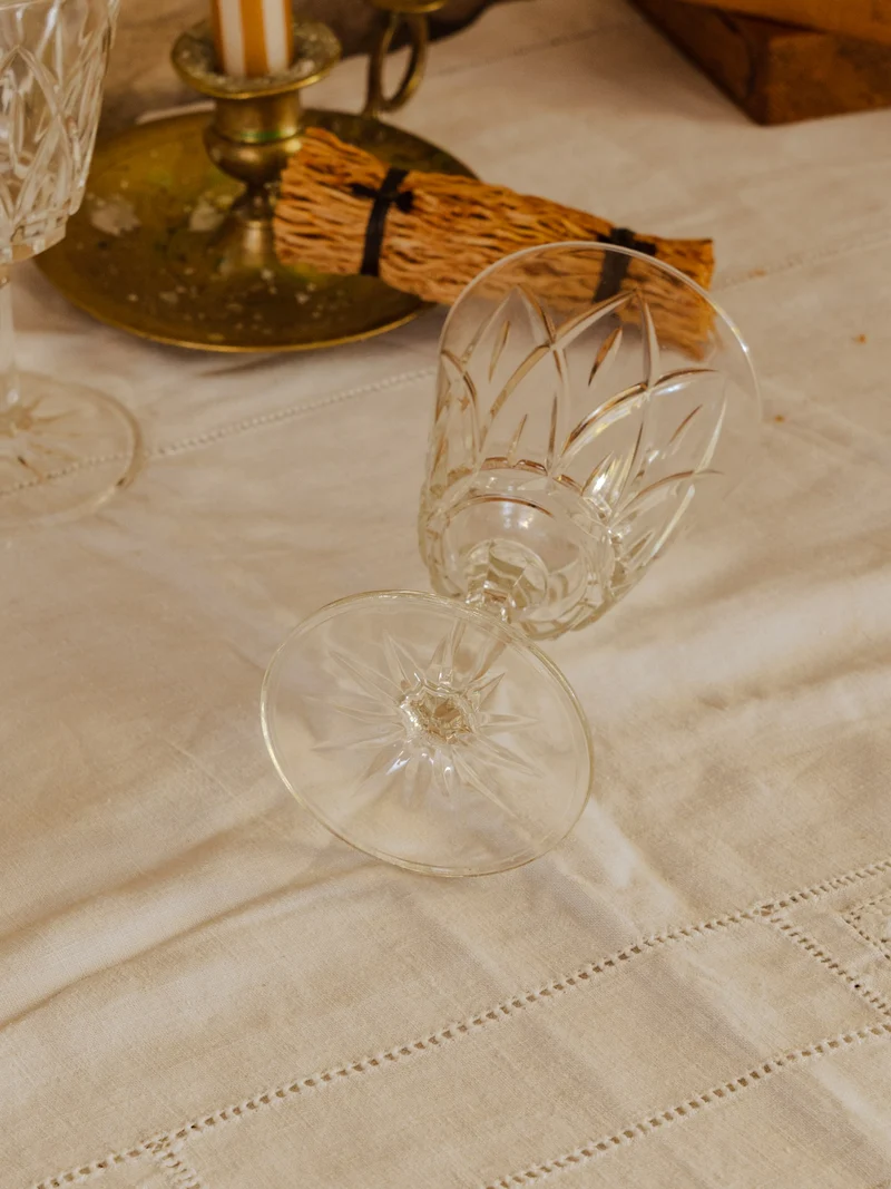 Eugène, le lot de 4 verres à pieds en verre N°248