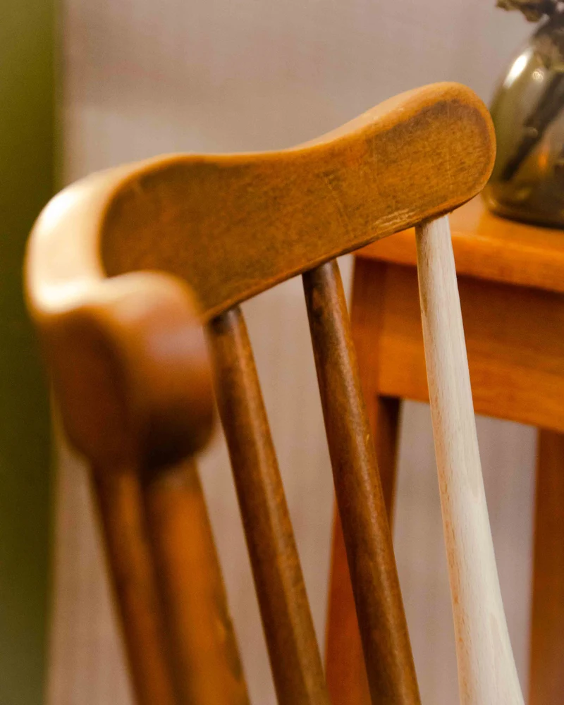 Claude, la paire de chaises en bois N°1589
