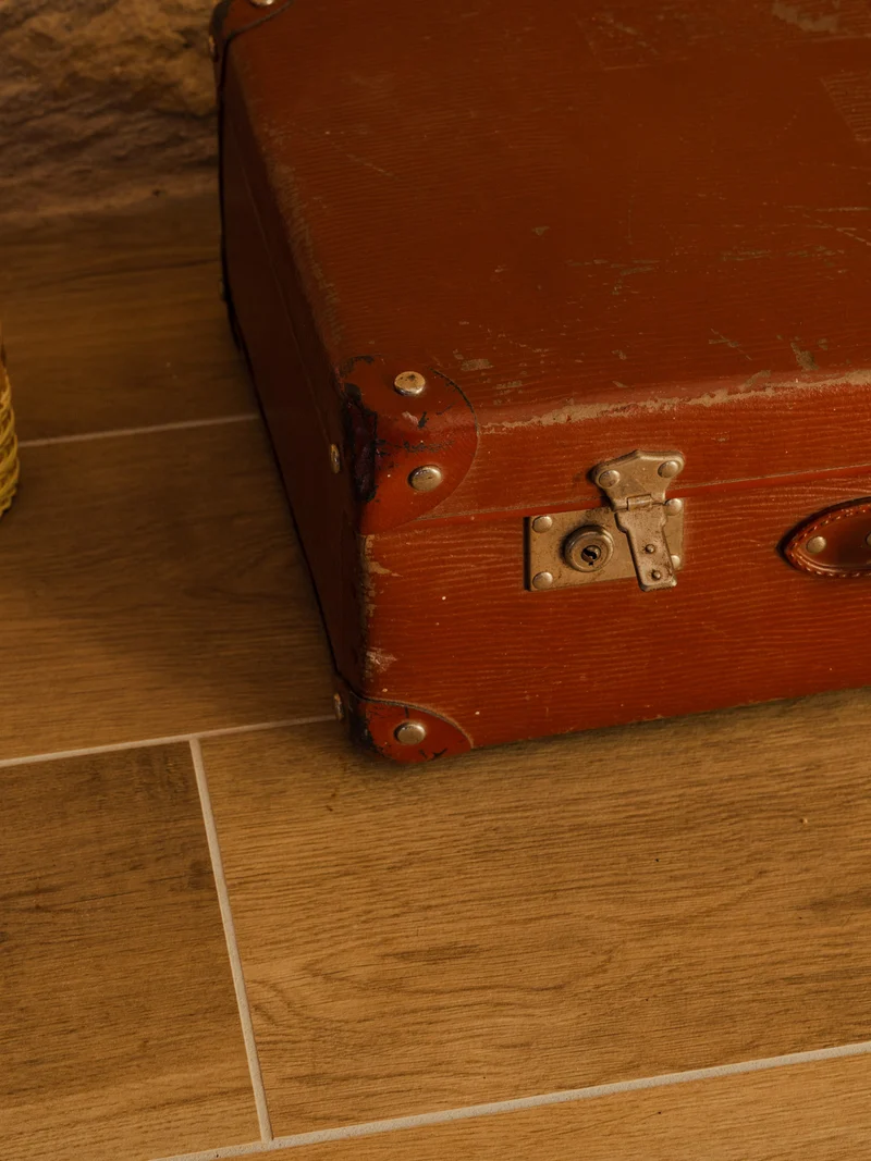 Lucienne, la valise en cuir marron N°326