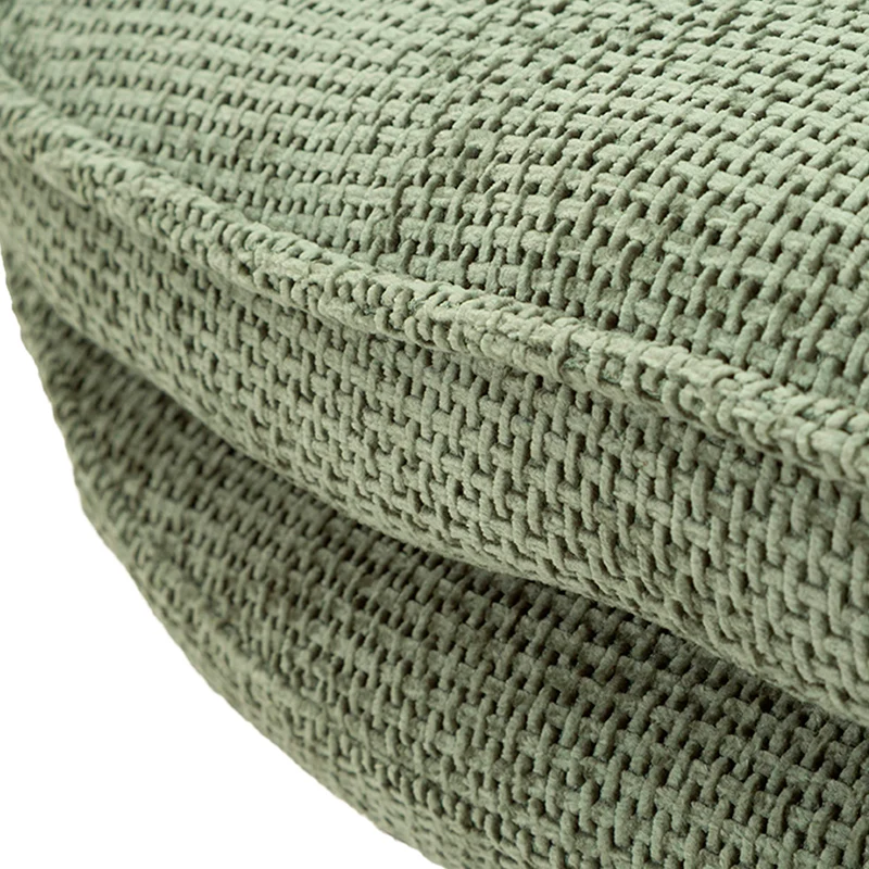 Fauteuil pivotant Dustin tissu chenille Vert et Noir