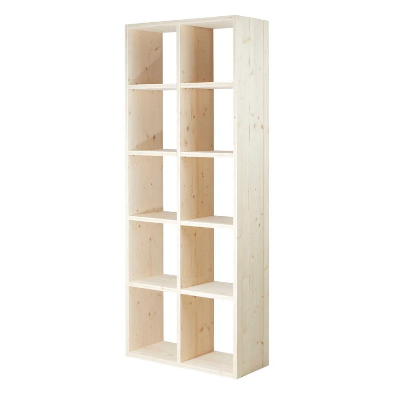 Cube de rangement pin brut 10 niches