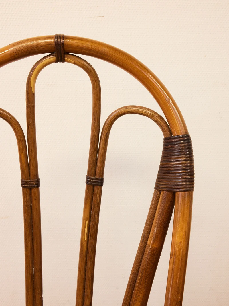 Claude, la paire de chaises en rotin N°1586