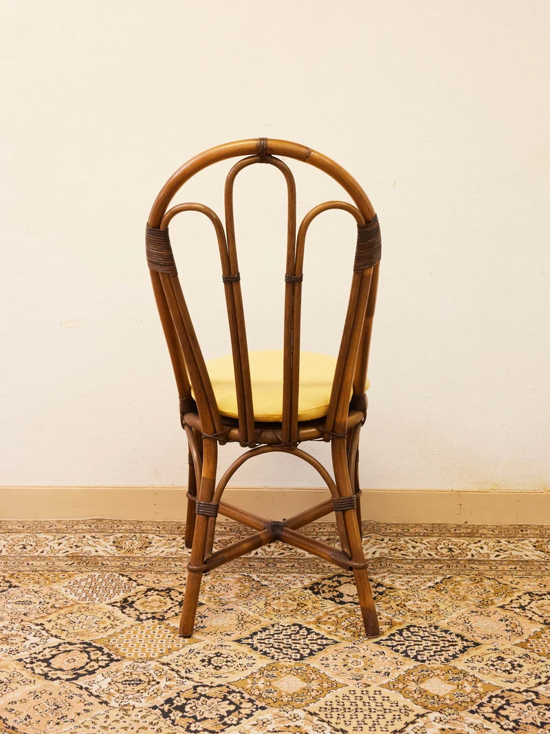 Claude, la paire de chaises en rotin N°1586