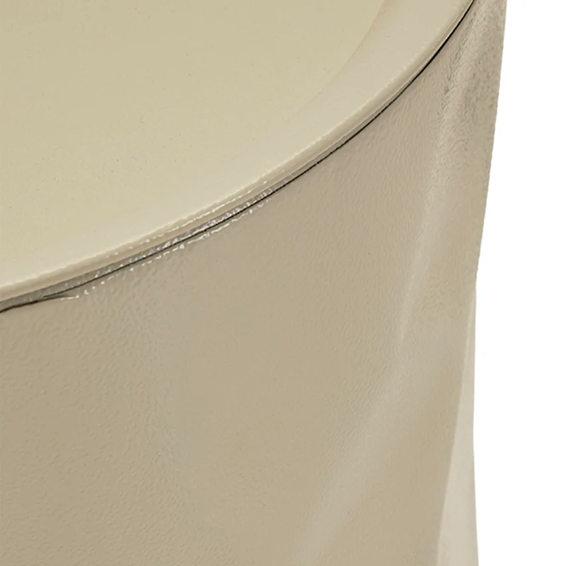 Lot de 2 bouts de canapé 39 cm et 35 cm métal froissé Kiera Vert et Taupe
