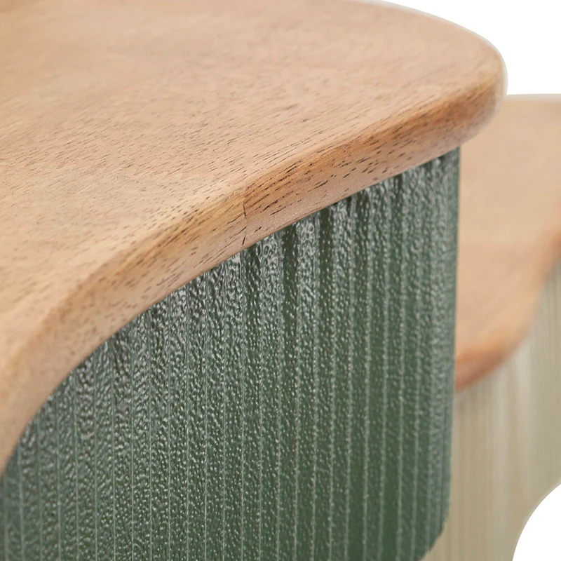 Étagères murale 86 et 65 cm Frieda Vert et Taupe
