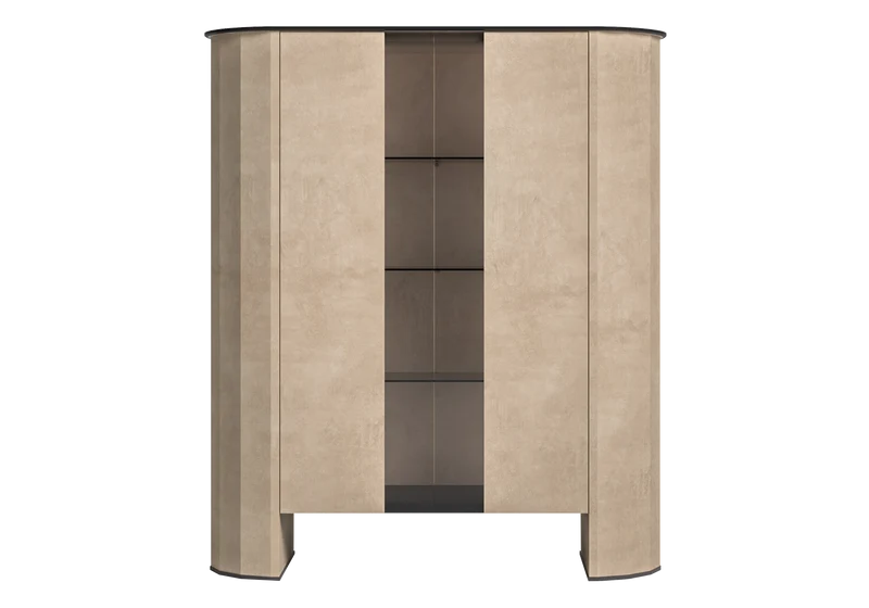 Vitrine design italien effet pierre – Dune