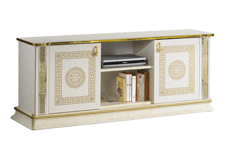 Ensemble meubles de salon baroque beige doré - CROWN