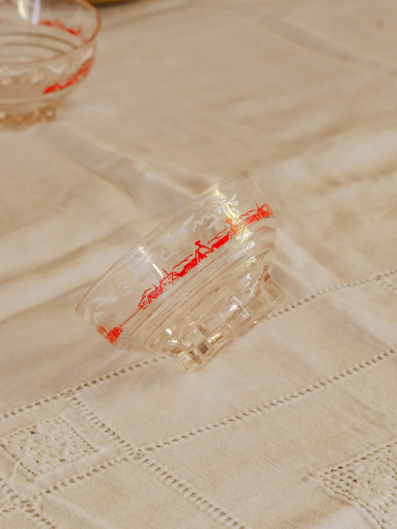 Nestor, le lot de 8 coupelles en verre N°748
