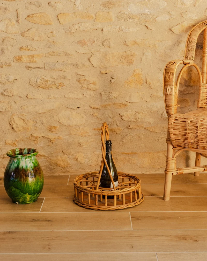 Ambroise, le panier bar en rotin N°976