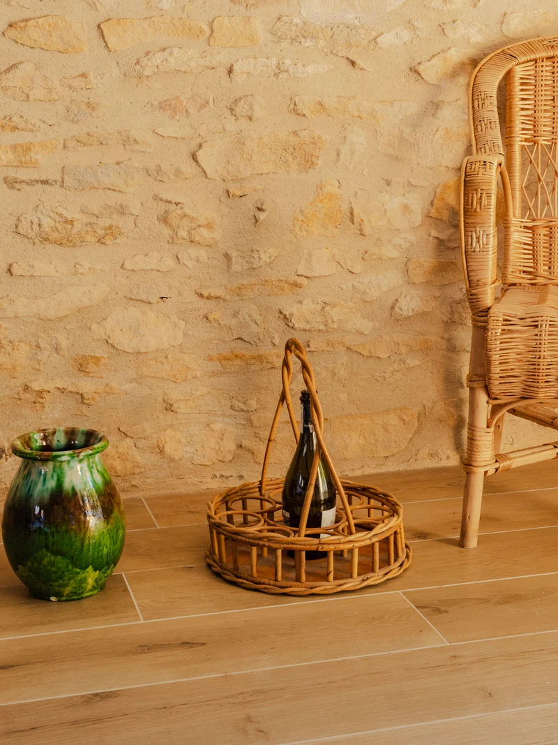 Ambroise, le panier bar en rotin N°976