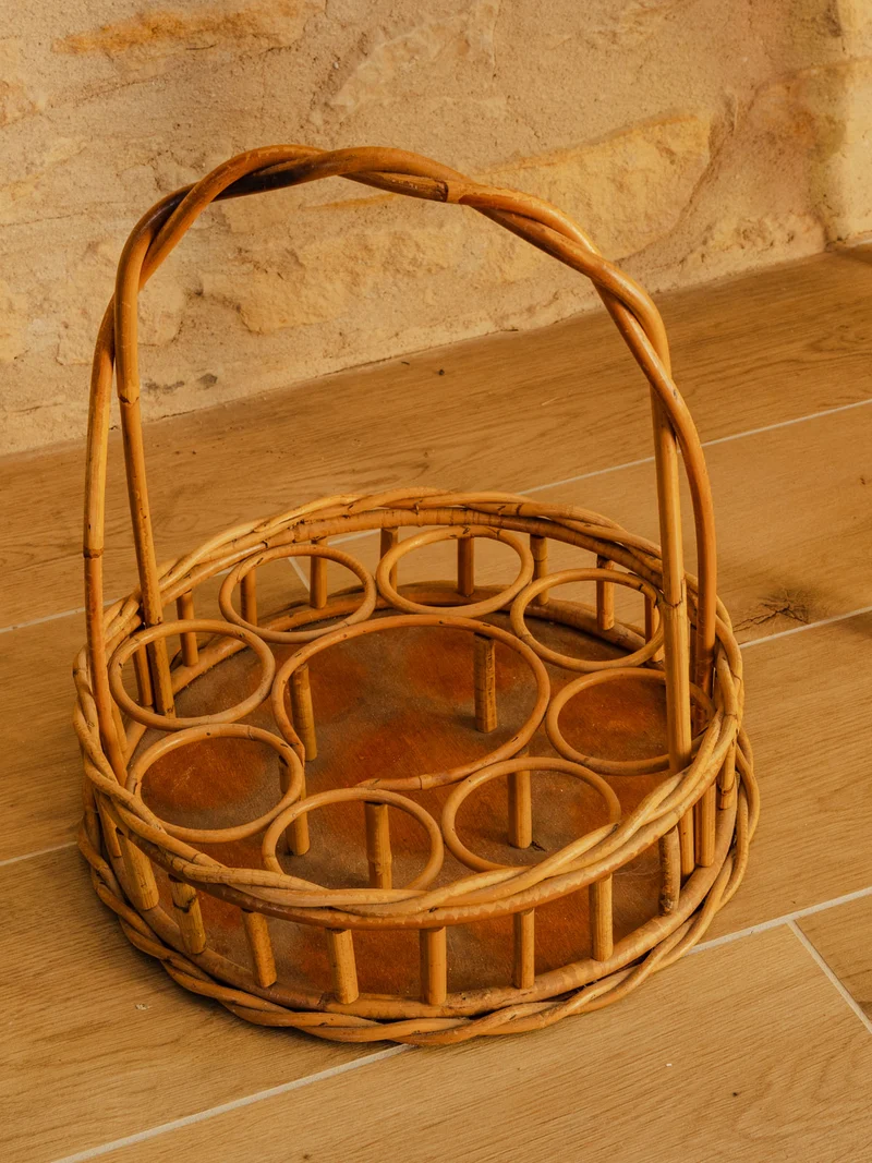 Ambroise, le panier bar en rotin N°976