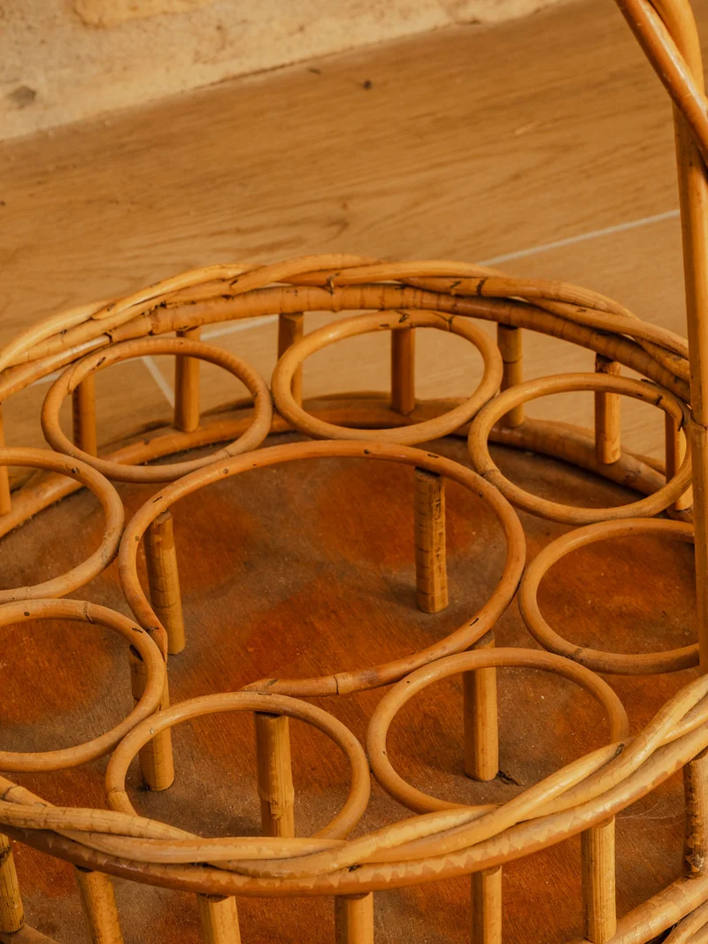 Ambroise, le panier bar en rotin N°976