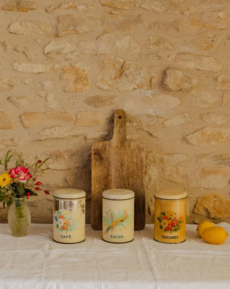 Alix, le lot de 3 pots de cuisine en métal N°1147