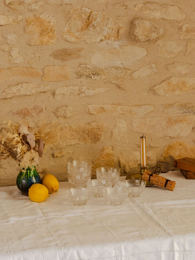 Nestor, le lot de 10 coupelles en verre N°747