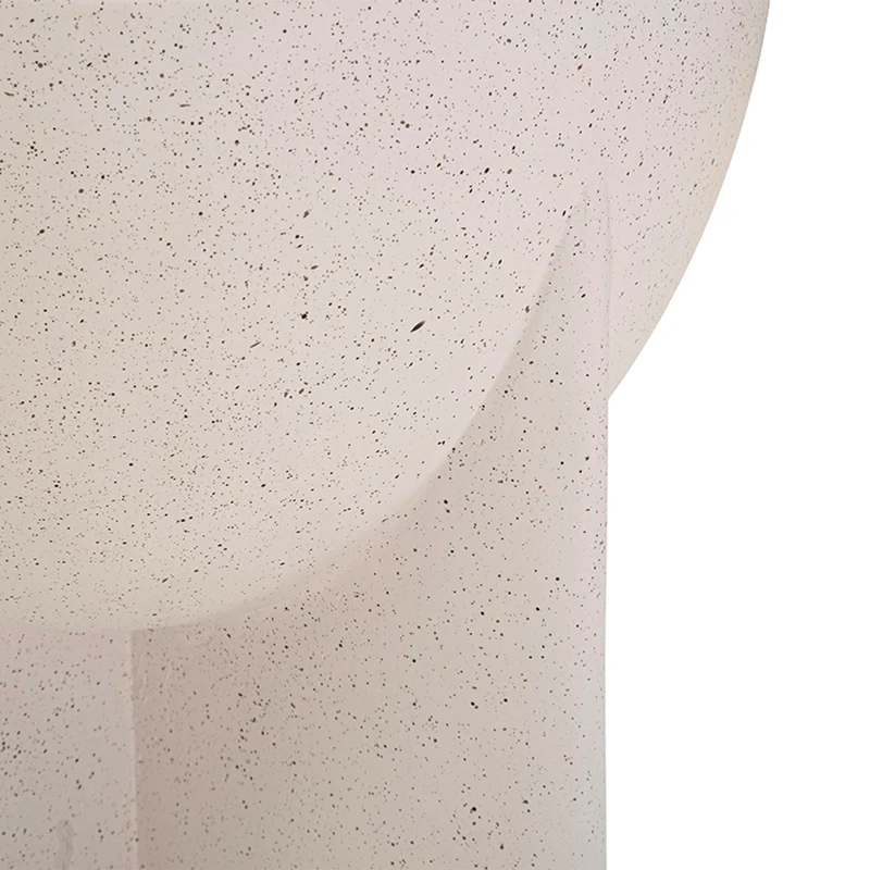 Bout de canapé 33,5 cm effet pierre Terraza Crème
