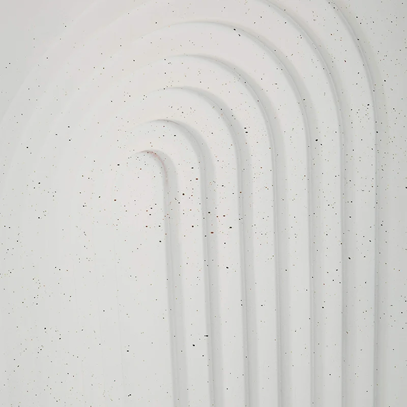Bout de canapé 40,5 cm effet pierre Terraza Crème