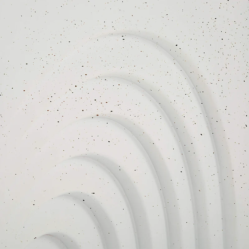 Bout de canapé 40,5 cm effet pierre Terraza Crème