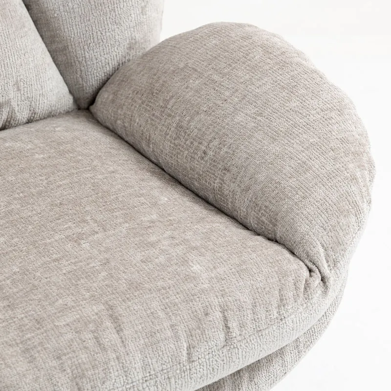 Fauteuil pivotant taupe