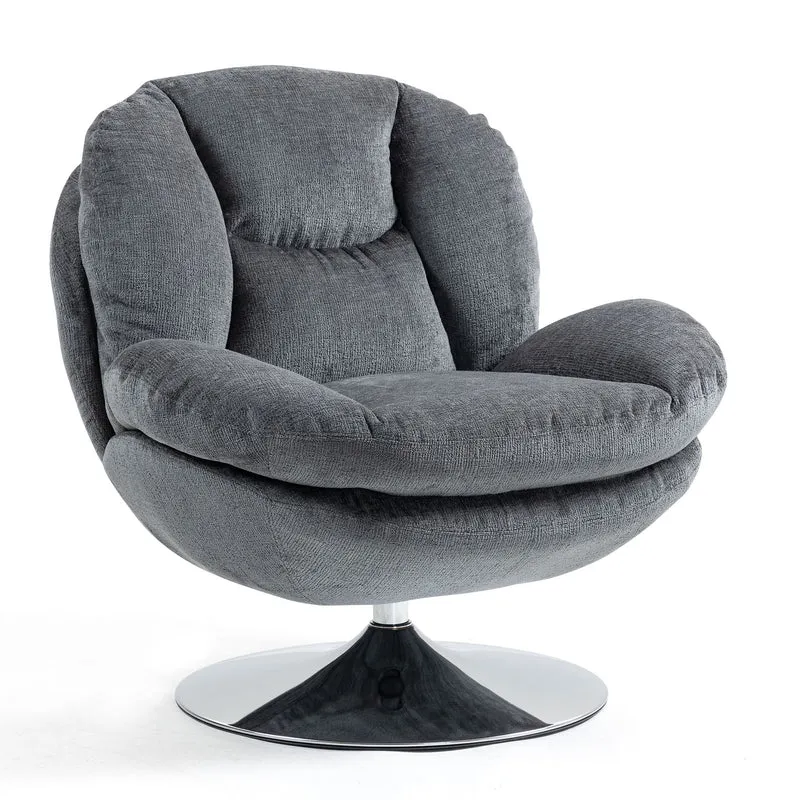 Fauteuil pivotant gris foncé