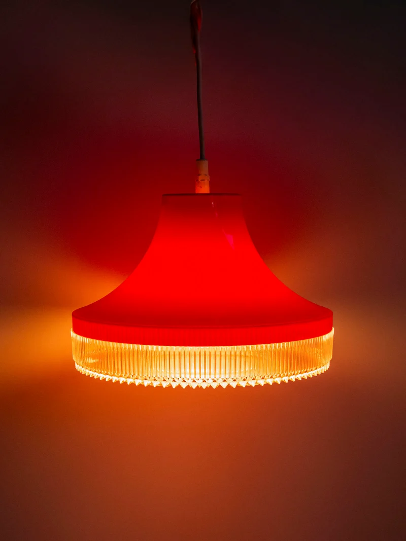 Sonia, la suspension en plexiglass orange N°312
