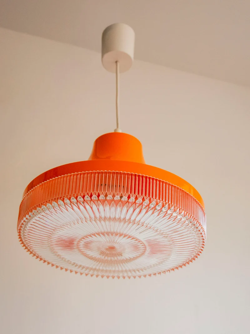 Sonia, la suspension en plexiglass orange N°312