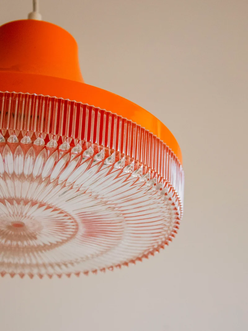 Sonia, la suspension en plexiglass orange N°312