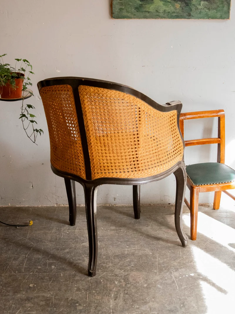 Ernest, le fauteuil ancien en cannage N°1583